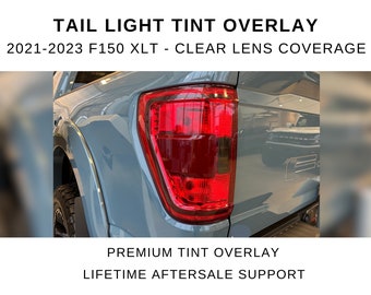 2021-2023 F150 XLT Clear Lens Tail Light Tint | Please read description before purchasing | Tail Light Tint Overlay