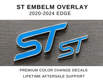 2020-2024 Edge ST Emblem Overlay | Overlay for ST Badges on your Edge | Customize your Vehicle easily in Minutes