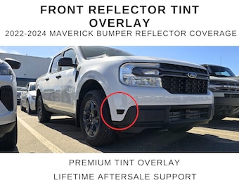 2022 - 2024 Maverick Front Bumper Reflector Tint Overlay | Read Description Before Purchasing | Cover Orange Reflector on Bumper