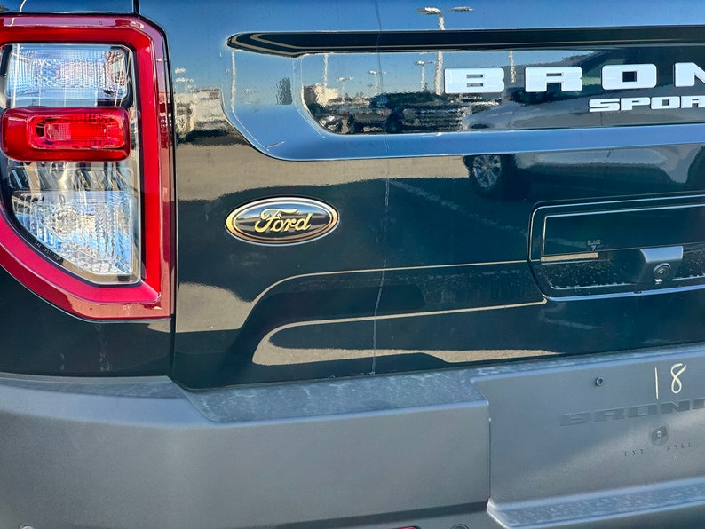 2021-2024 Bronco Sport Emblem Overlay Please read description before purchasing Change the color of the emblems on your Tailgate image 7