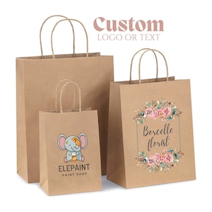 Brown Paper Bags with Handles Mixed Size | 100% Recyclable Kraft Paper |  Ideal for Gifts, Shopping, Boutique, Packaging, Merchandise, Grocery and