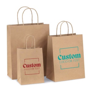 Custom Logo Boutique Paper Bags Kraft Paper Bag Shopping 