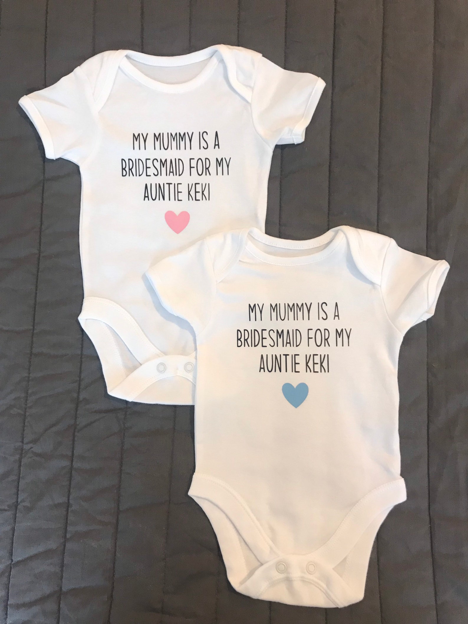 Any Text Baby Bodysuit Custom Bodysuit Any Text Personalised Etsy