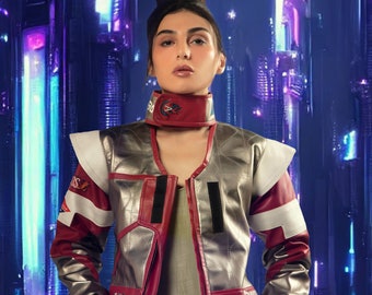 Panam Palmer Aldecados Nomad&#39;s Cosplay Costume Jacket Handcrafted by Ox and Bulls