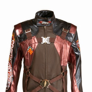 Handmade Cybernetic 2077 Jacket – Faux Leather Cosplay, Aldecaldo Nomads