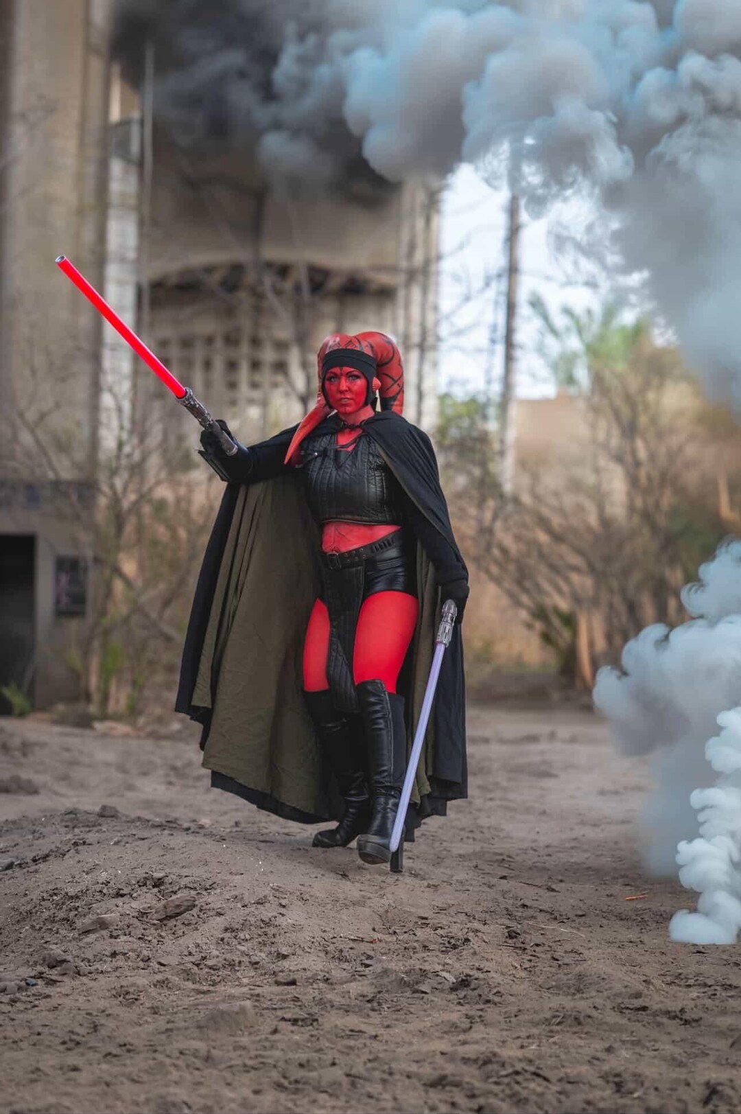 Red Supreme Alien Robe Red Alien Sith Cosplay Costume, Dark Warrior Armor Set, Sci-fi Cape ...