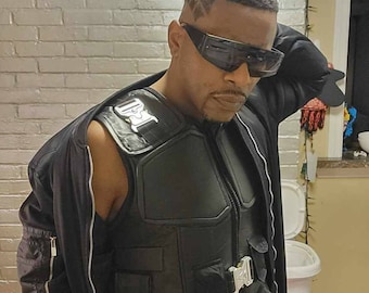 Handmade  Blade Wesley Snipes Handmade Cosplay Leather Vest