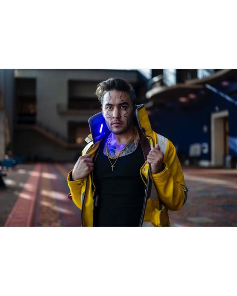 Customizable Cyberpunk Jacket – David Martinez Inspired LED Cosplay, Handmade image 2