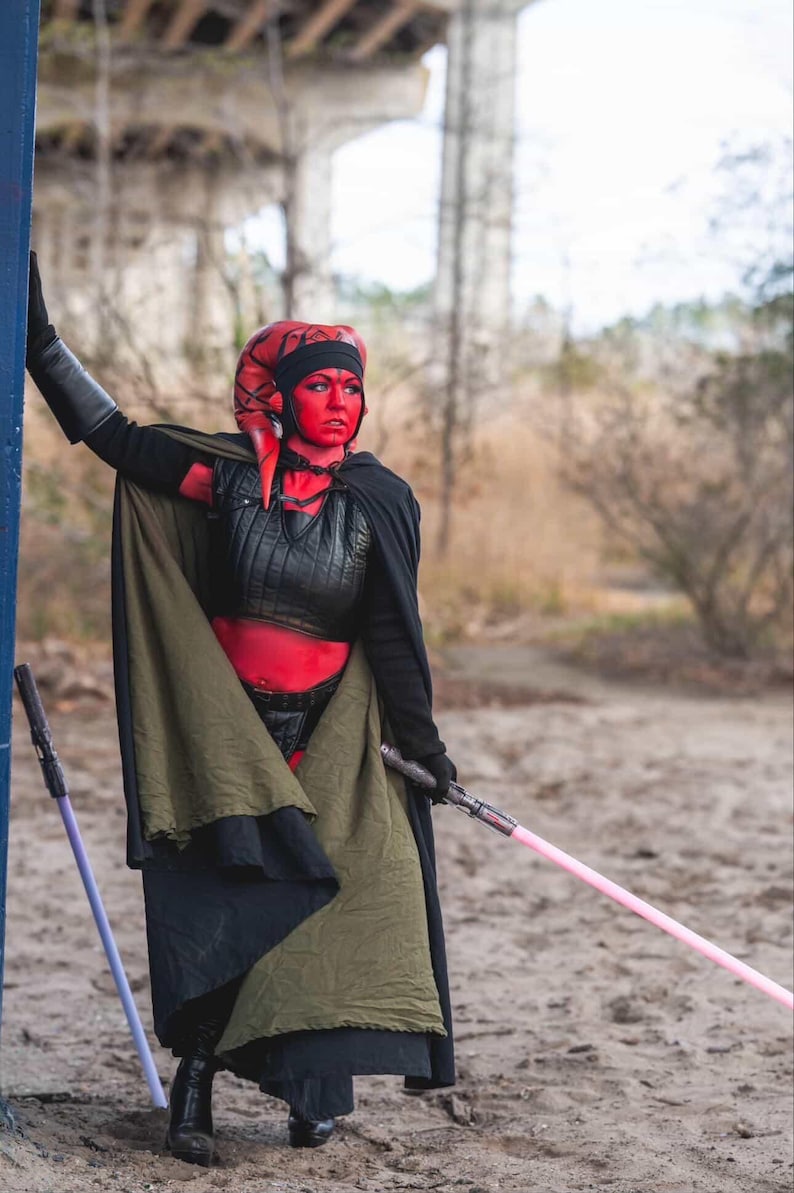 Red Supreme Alien Robe Red Alien Sith Cosplay Costume, Dark Warrior Armor Set, Sci-fi Cape ...