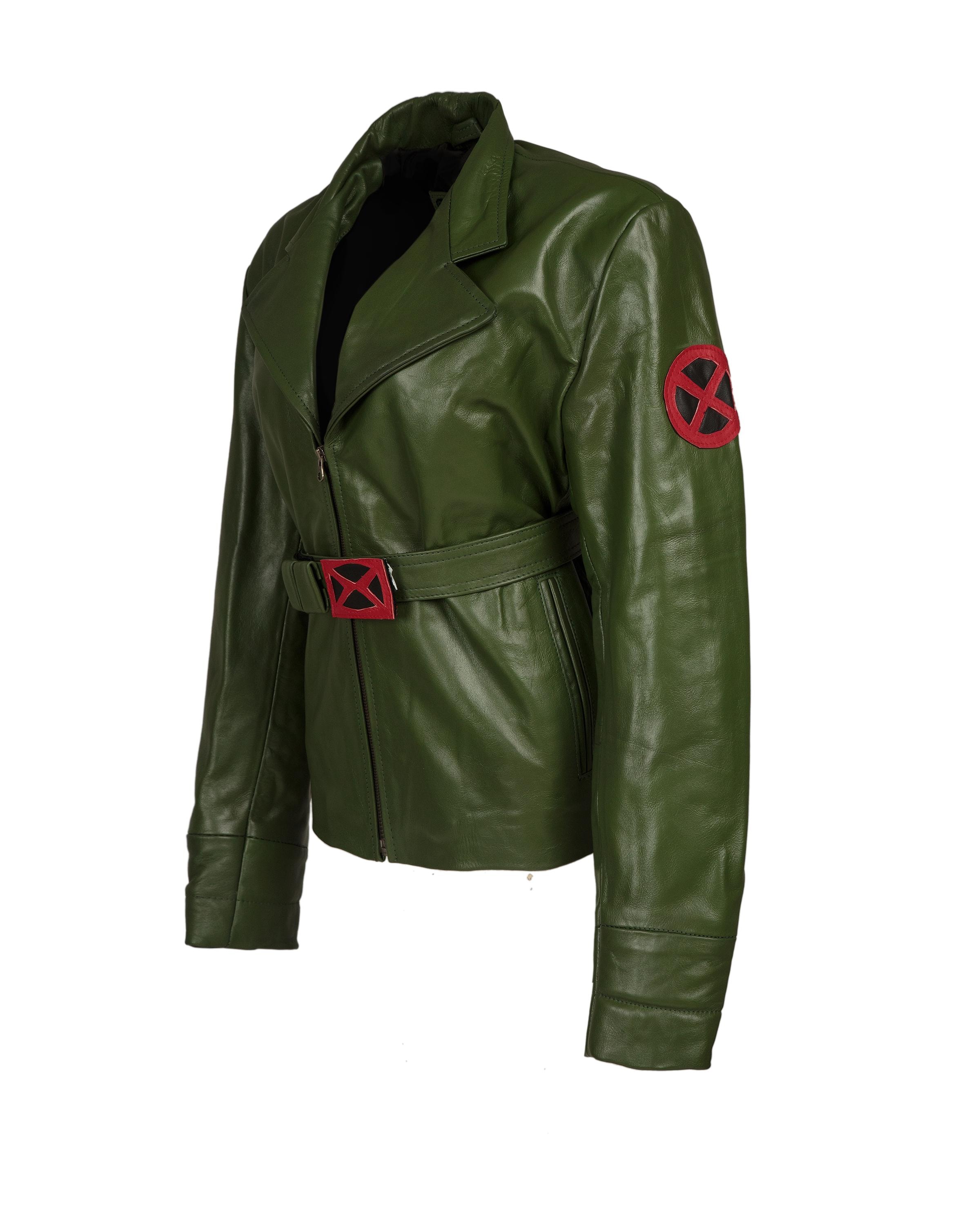 97 Rogue Green Leather Jacket Designed and Handmade by Ox