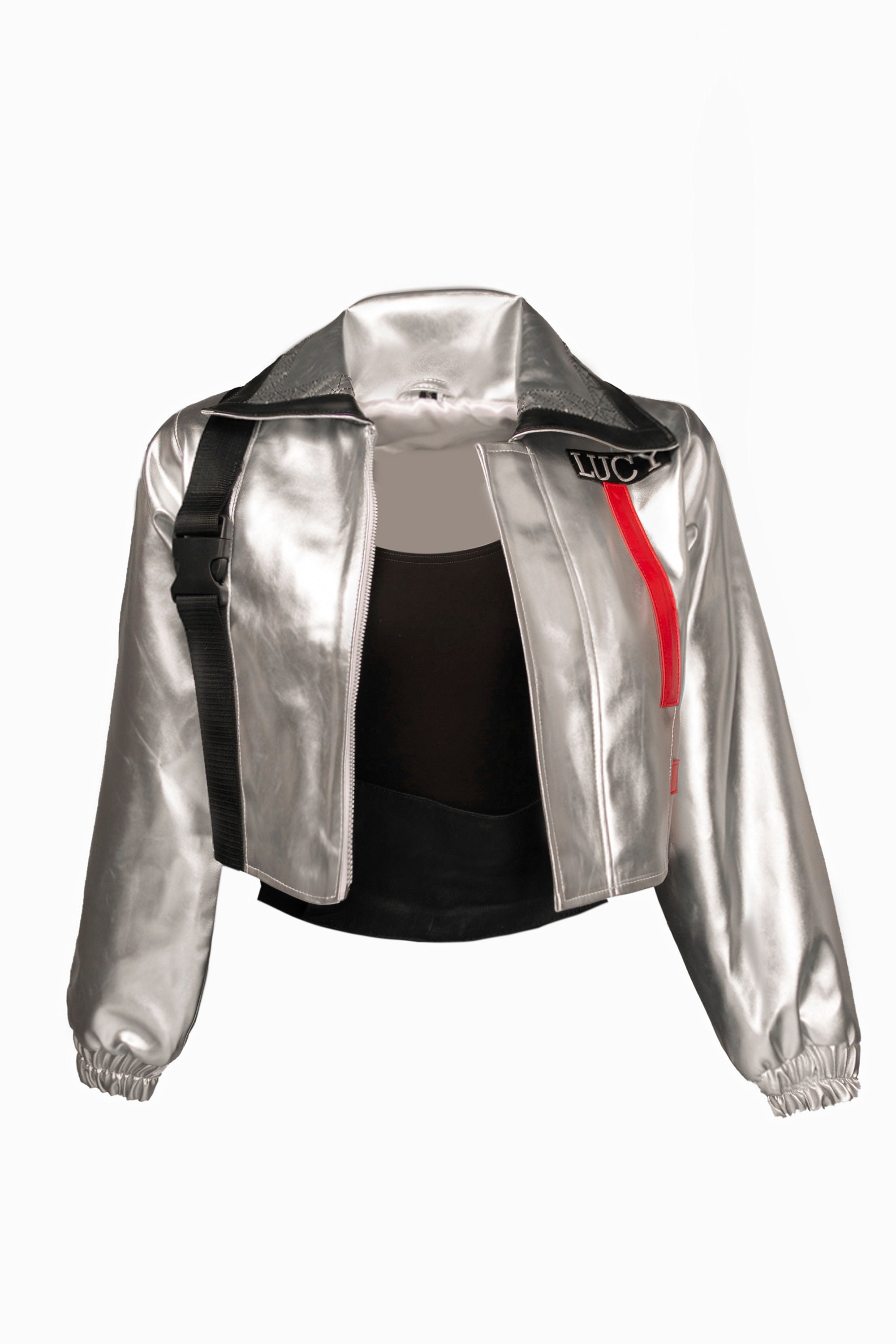 【Grace U】25SS★Lucy Silk Jacket (XS,S,M) Lucy Silk Jacket (Black) - GRACE U