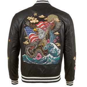 Japanese Leather Jackets - Etsy