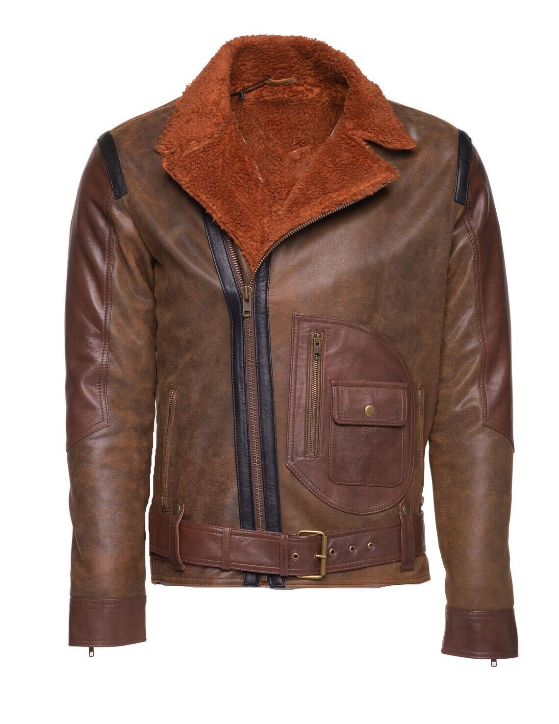 sherpa lined motorcycle jacket