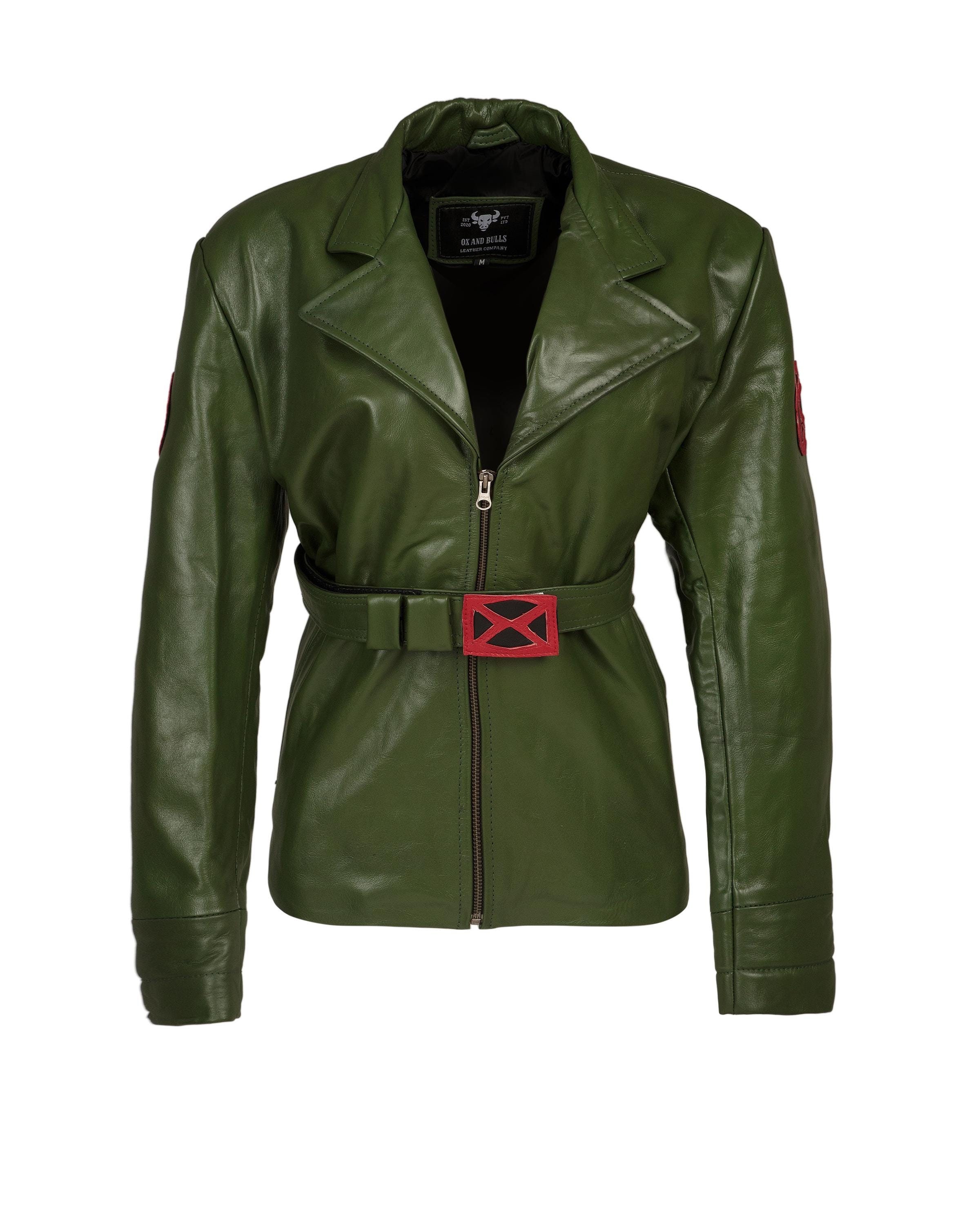 97 Rogue Green Leather Jacket Designed and Handmade by Ox 97 Rogue Green Leather Jacket Designed and Handmade by Ox