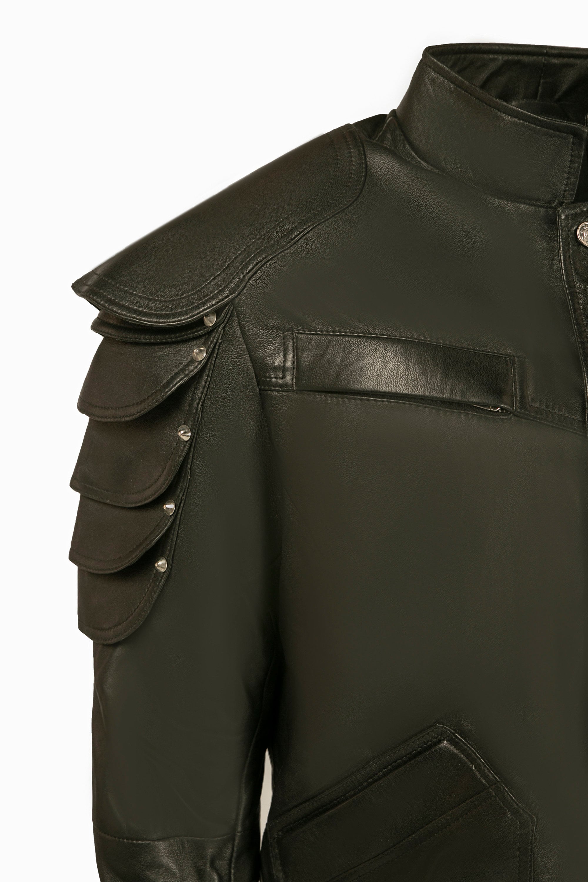 V's Samuraii Wolf School Leather Jacket for Cosplay