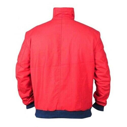 Handmade Baywatch Lifeguard Beach Style Red Bomber Cotton