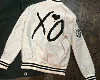 Handmade  Weeknd XO Varsity Jacket White Handmade Cosplay