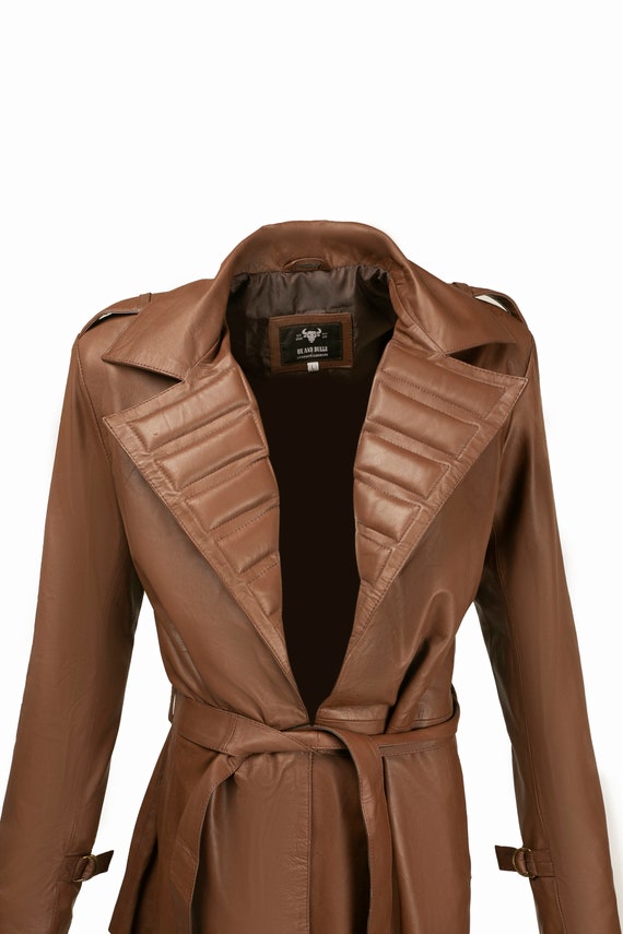 Handcrafted Leather Trench Overcoat: X-97 Cosplay Costume - Etsy