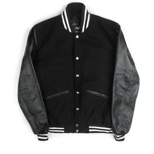 Weeknd Varsity Jacket Black and White Varsity Handmade Cosplay Customizable