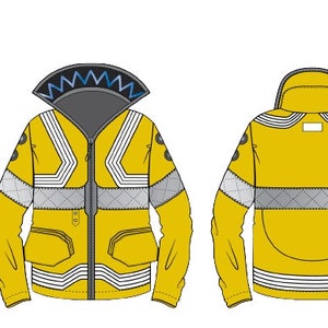Customizable Cyberpunk Jacket – David Martinez Inspired LED Cosplay, Handmade image 3
