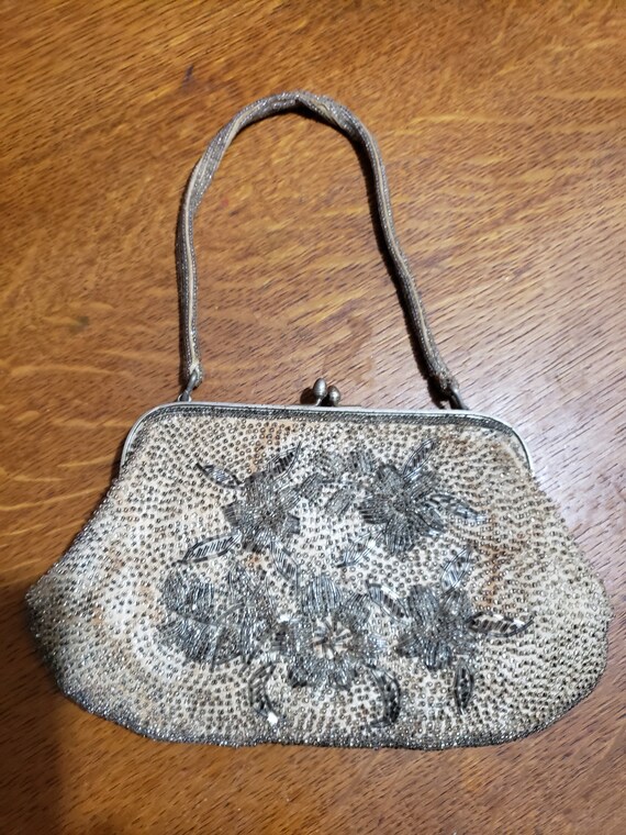 1930s' handmade beaded evening purse - image 1