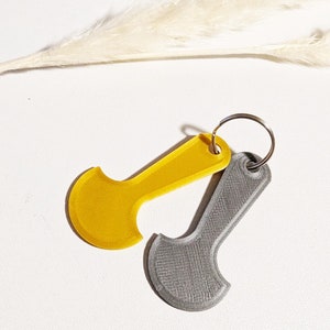 Shopping Cart Coin Key Tag (Canadian Loonie & Quarter Size) - Removable Grocery Store Coin Key FREE SHIPPING