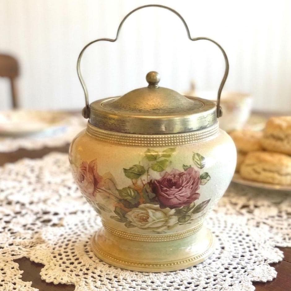 English Biscuit Jar - Etsy