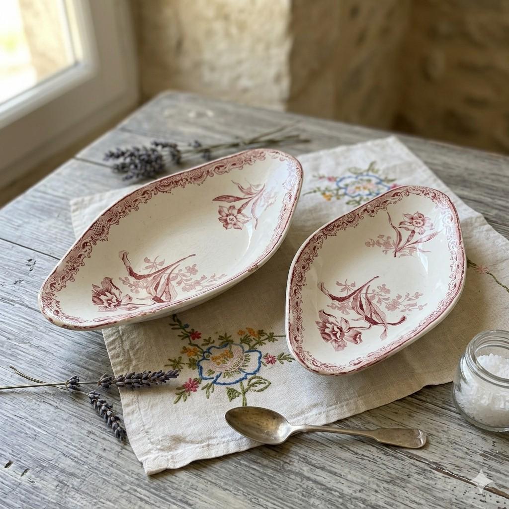 羊*様 アンティーク 皿 antique Ravier Clairefontai French Antique Ravier - Etsy