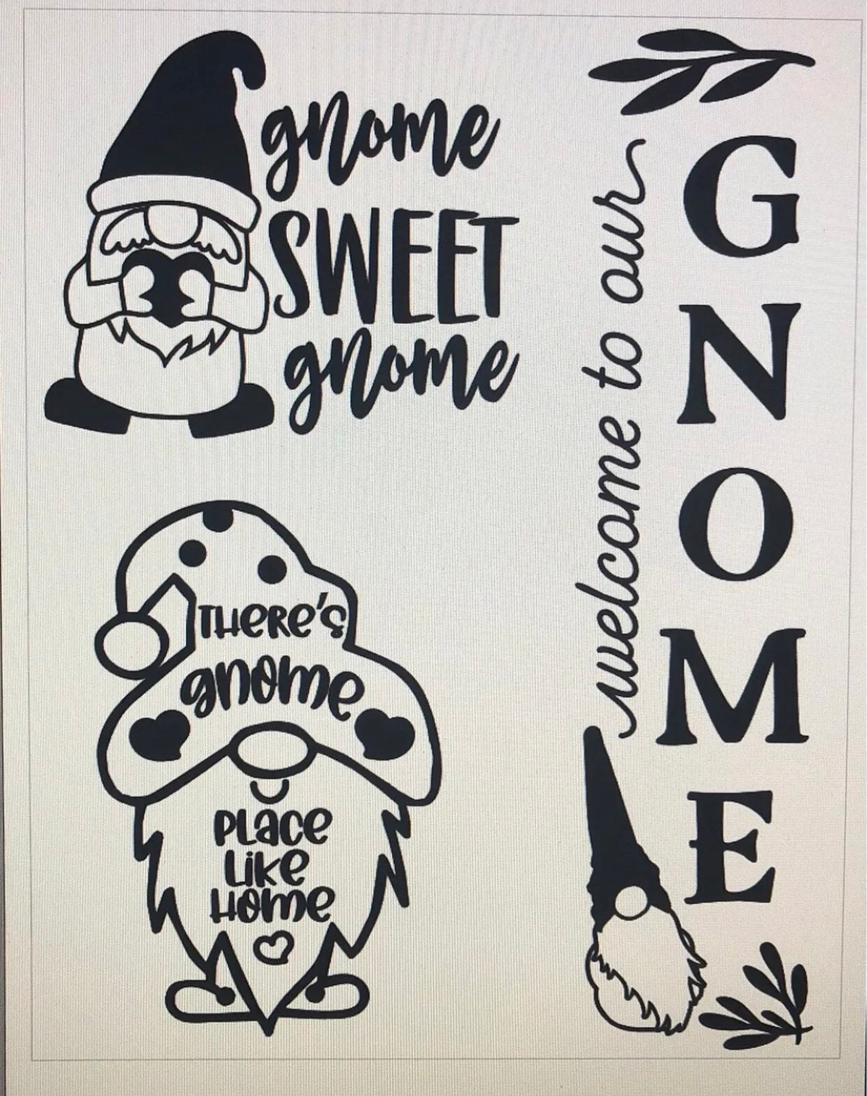 Chalk Couture Like Transfer Gnome Etsy