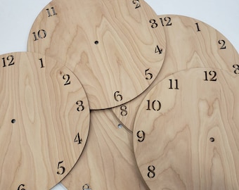 Unfinished Wooden Simple Clock Shape Craft up to 36 - Etsy
