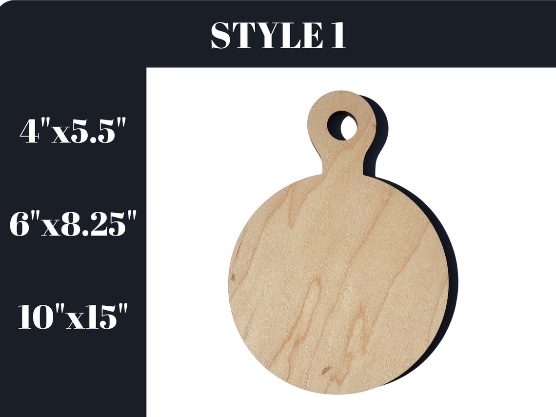 Cutting Board Wood Blank Cutouts for Crafting Multiple Sizes Etsy