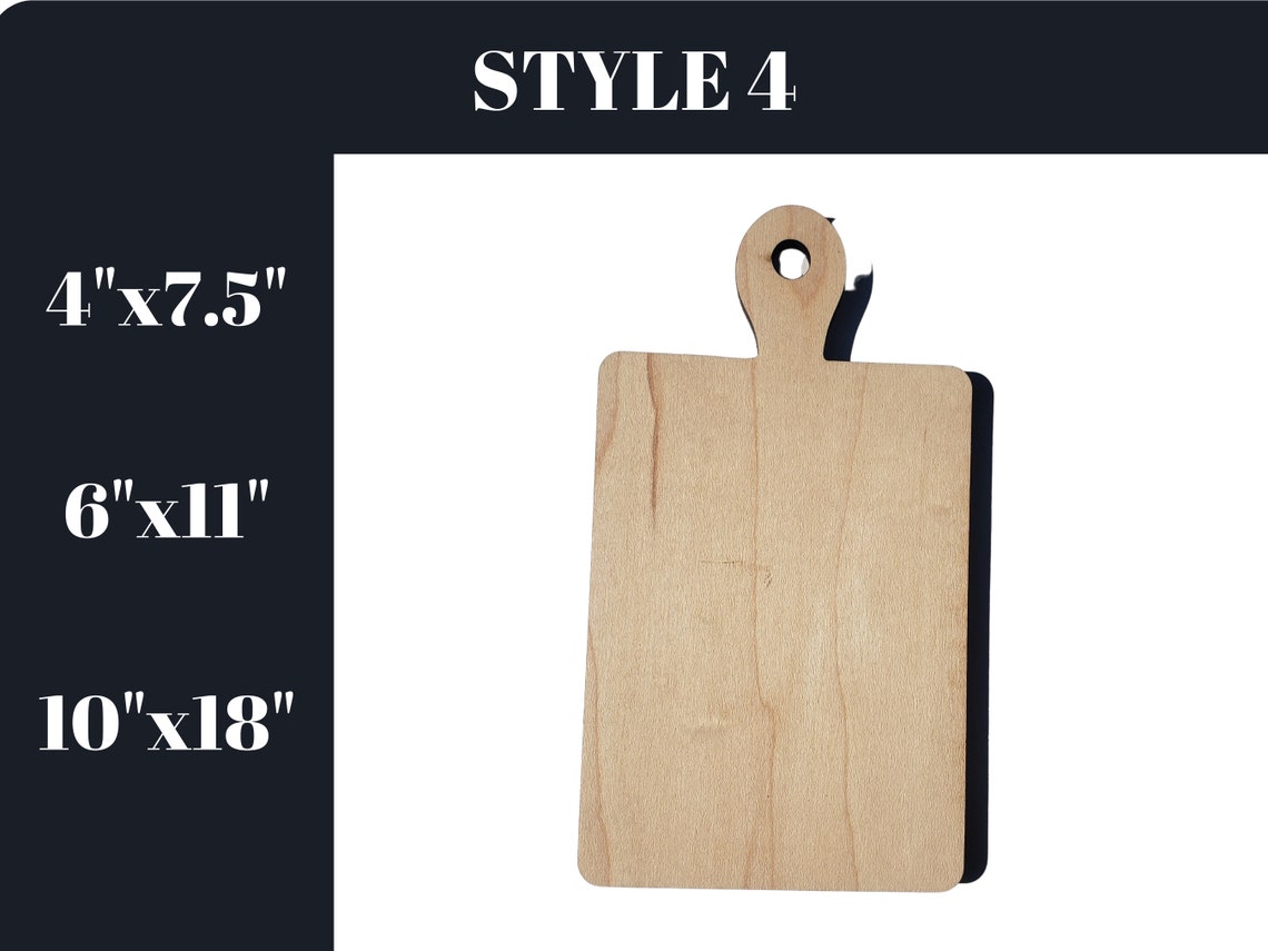 Cutting Board Wood Blank Cutouts for Crafting Multiple Sizes Etsy