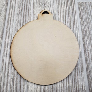 Wood Blank Round Ornament Shape Sign Craft Christmas Holiday 1/4"