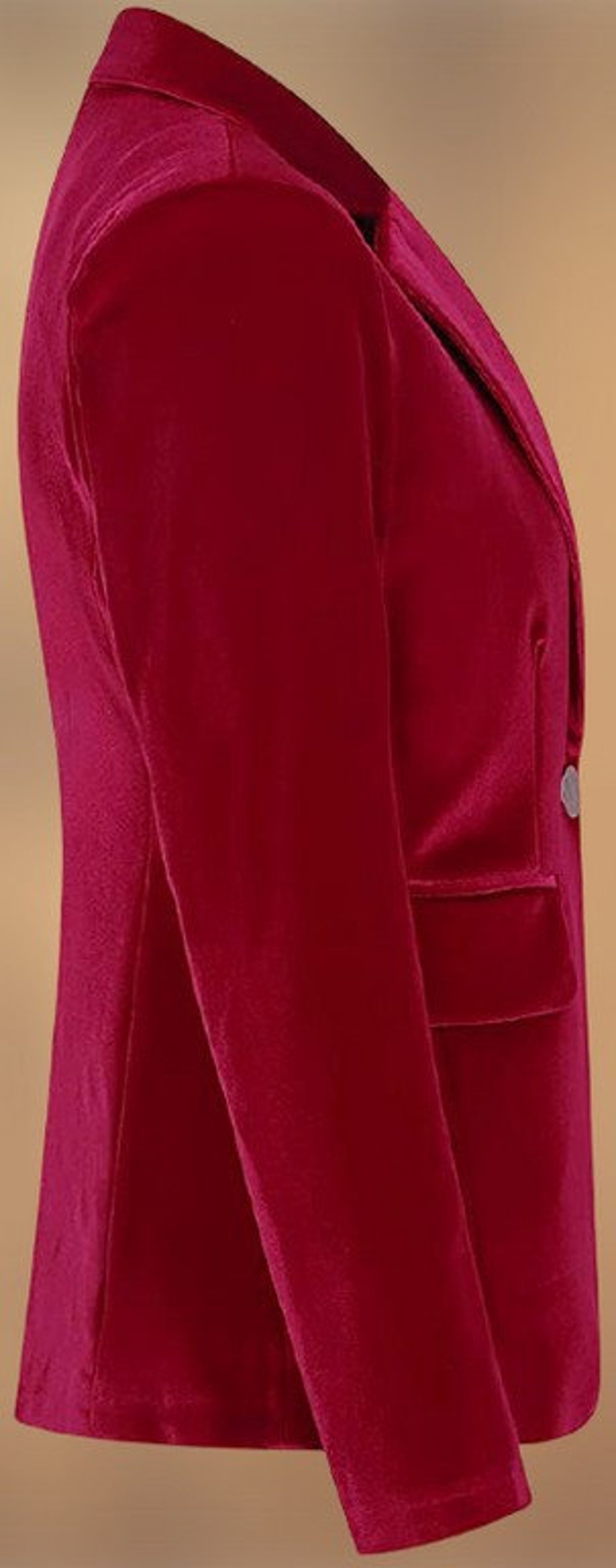 Womens Blazer Red Velvet Blazers Tuxedo Jacket Bespoke Stylish Etsy