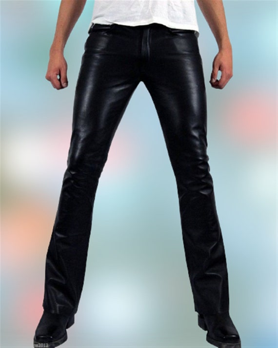 Mens Leather Genuine Lamb Skin Sheep Leather Party Pants Real - Etsy
