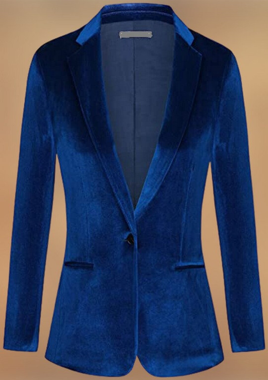 Womens Blazer Dark Blue Velvet Blazers Tuxedo Jacket Bespoke Etsy