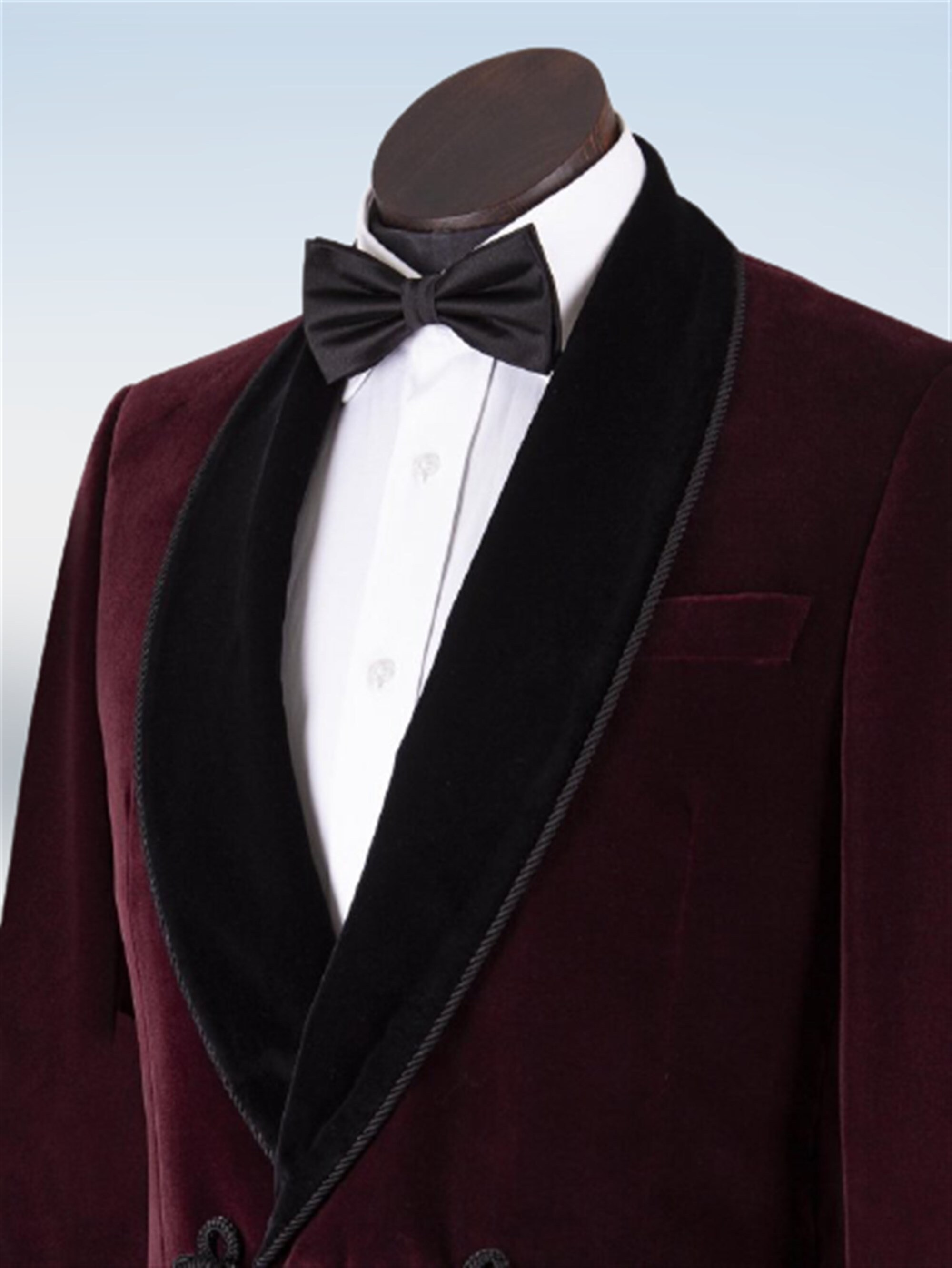 Mens Smoking Jackets Burgundy Velvet Quilted Smoking Jacket Etsy