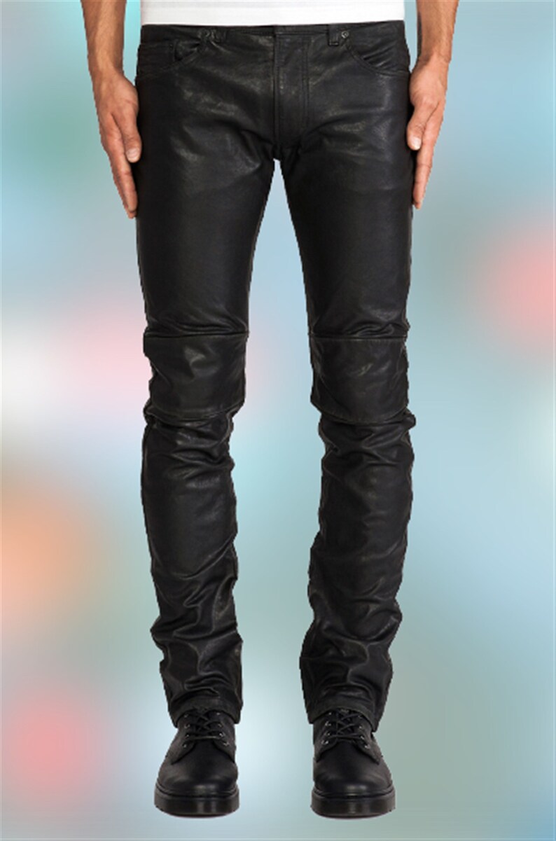 Mens Black Leather Pants Genuine Lambskin Leather Original - Etsy