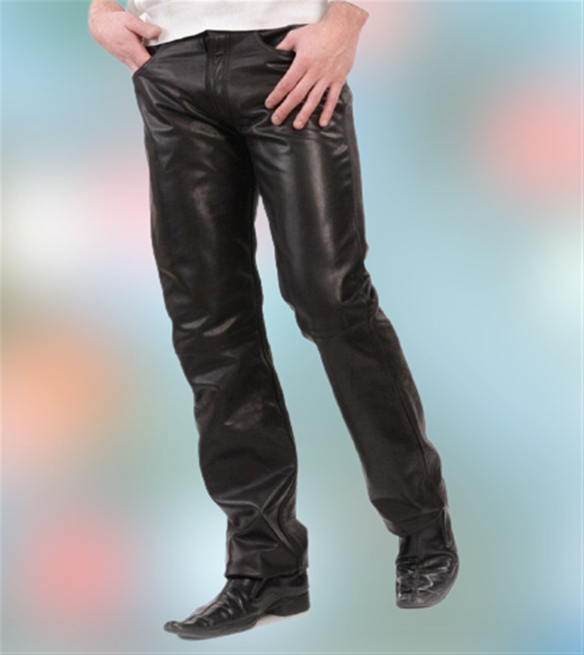 Mens Black Leather Pants Genuine Lambskin Leather Original | Etsy