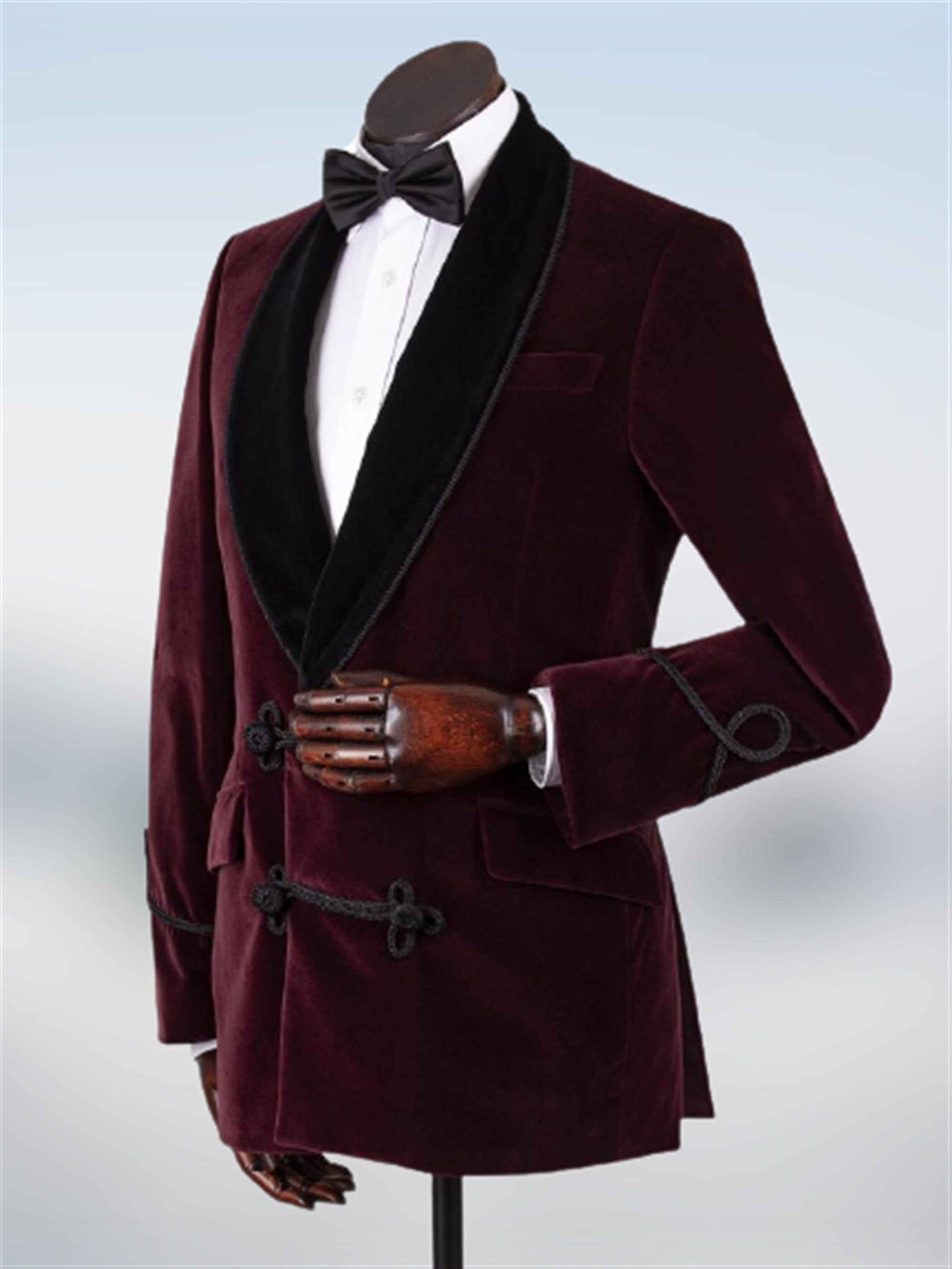 Mens Smoking Jackets Burgundy Velvet Quilted Smoking Jacket Etsy