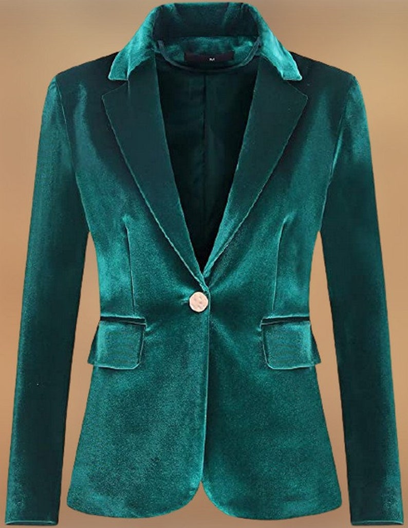 Womens Green Blazer Velvet Blazers Tuxedo Jacket Bespoke Etsy Australia