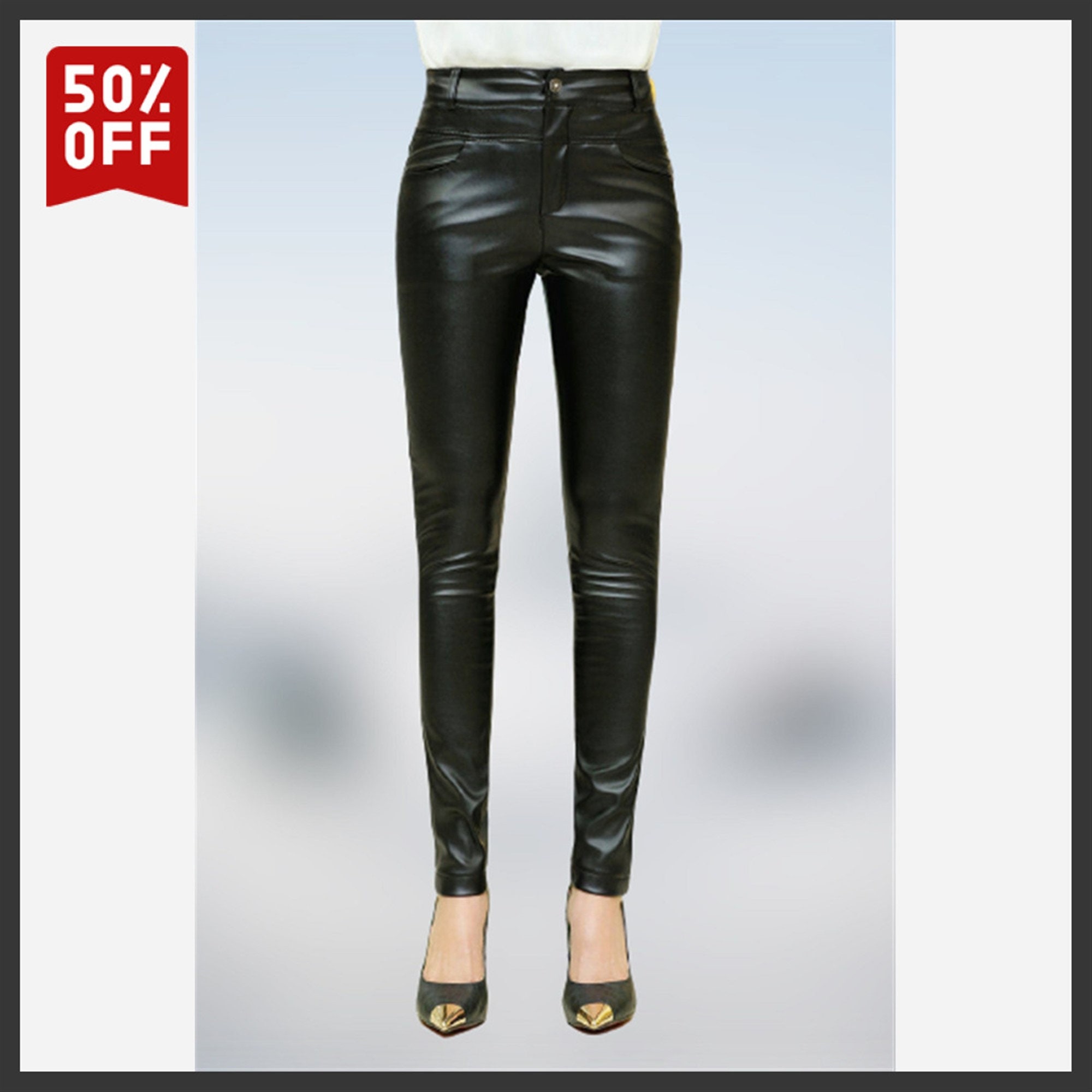 leather skinny pants
