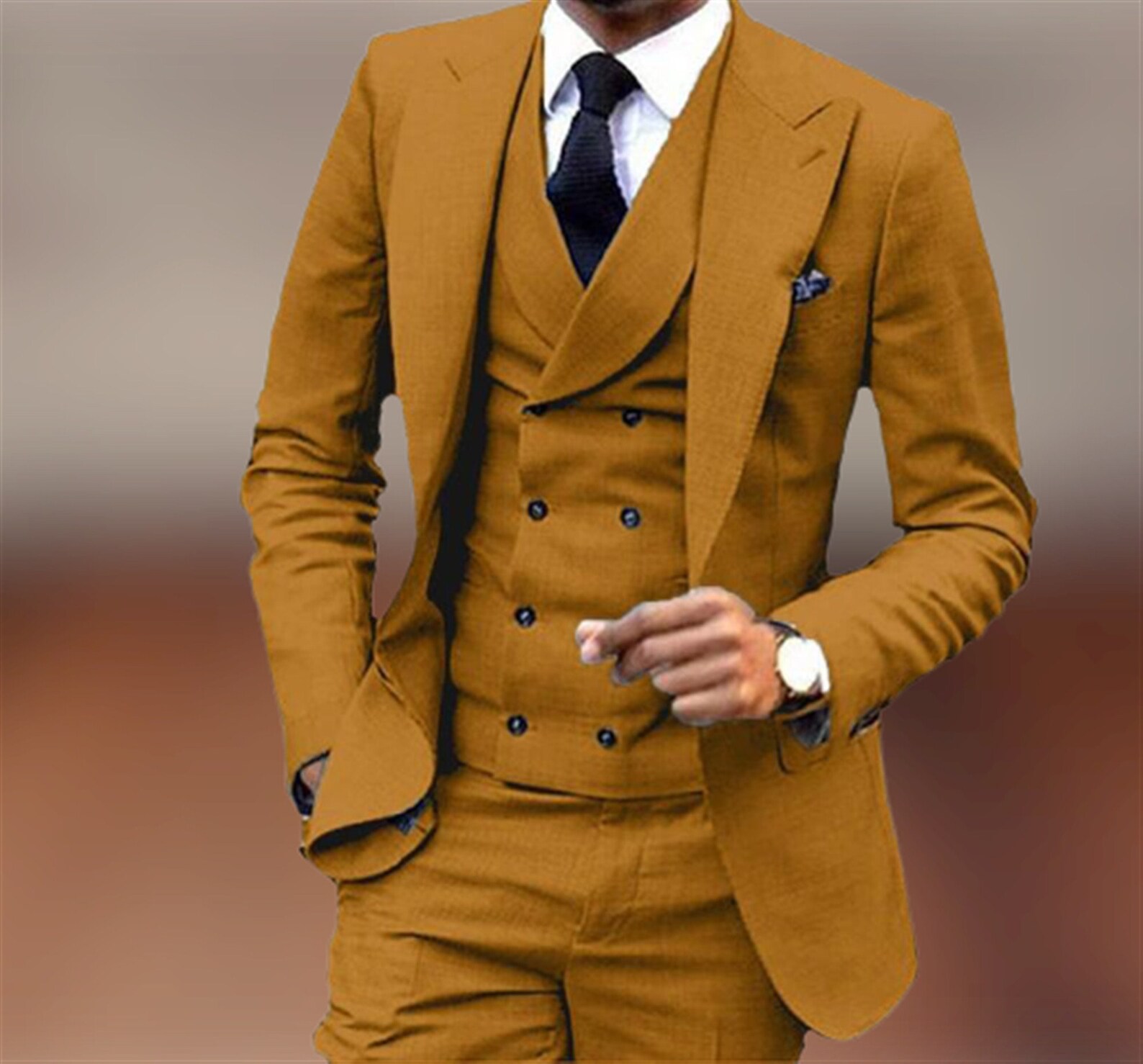 Herrenanzug Luxus 3 Teiliger Anzug Hochzeitsanzug | Etsy