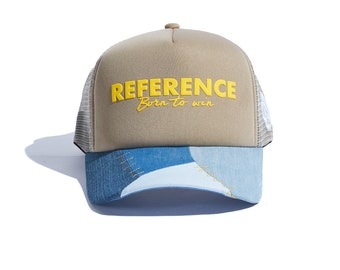 Reference Tan Patchwork Trucker Hat