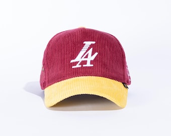 Reference LA "Kill The Hype" Style Snapback Brand New Maroon/Yellow Corduroy