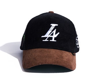 Modèle LA Black/Brown Corduroy Snapback Taille unique
