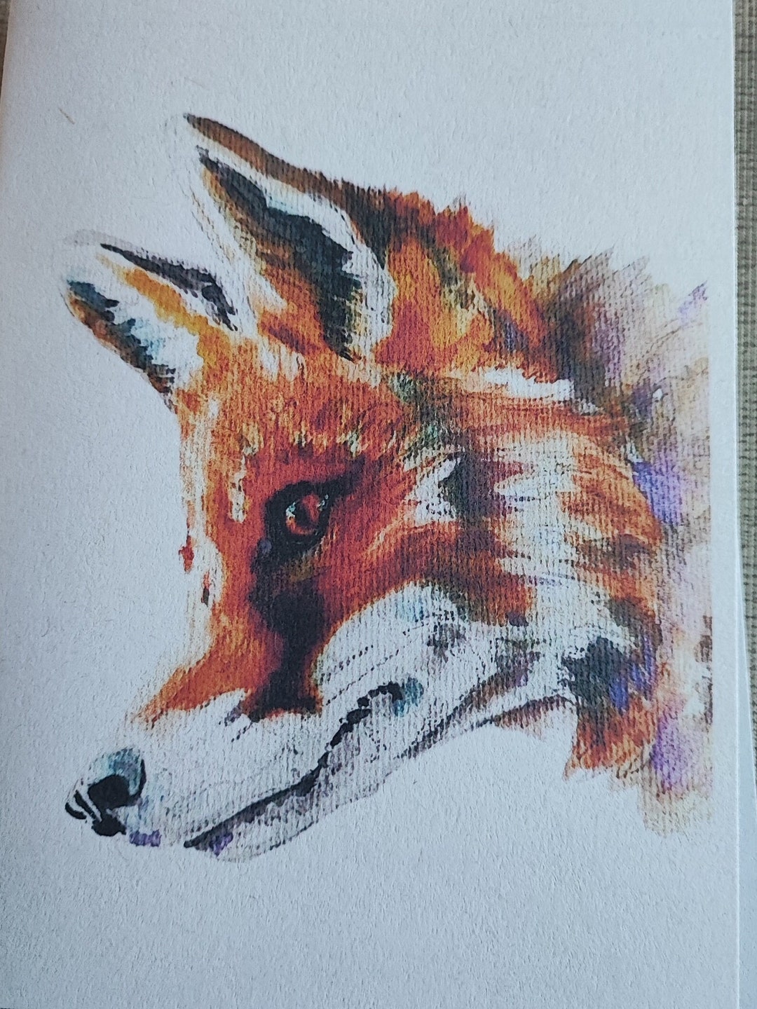 Notelets With Fox Pattern Recycled Paper Notelets Fox - Etsy