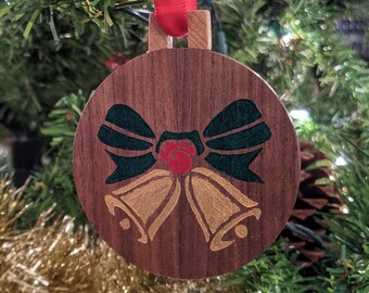 Festive Bells | Wood Christmas Ornament