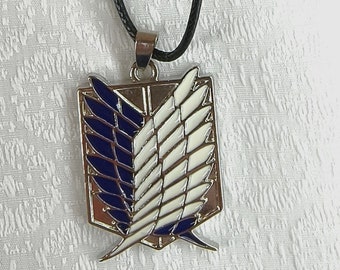 Anime Titan Wing Necklace, Japanese Style