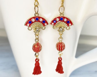 Chinese lantern earrings Clearance